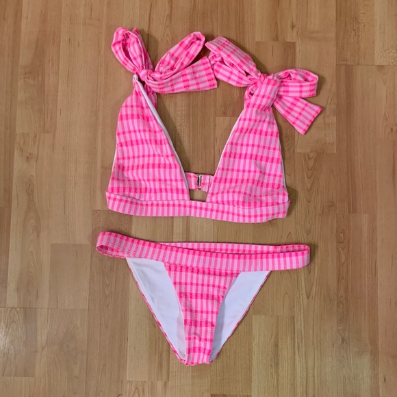 Lovers + Friends Pink Gingham Bikini - Picture 3 of 5